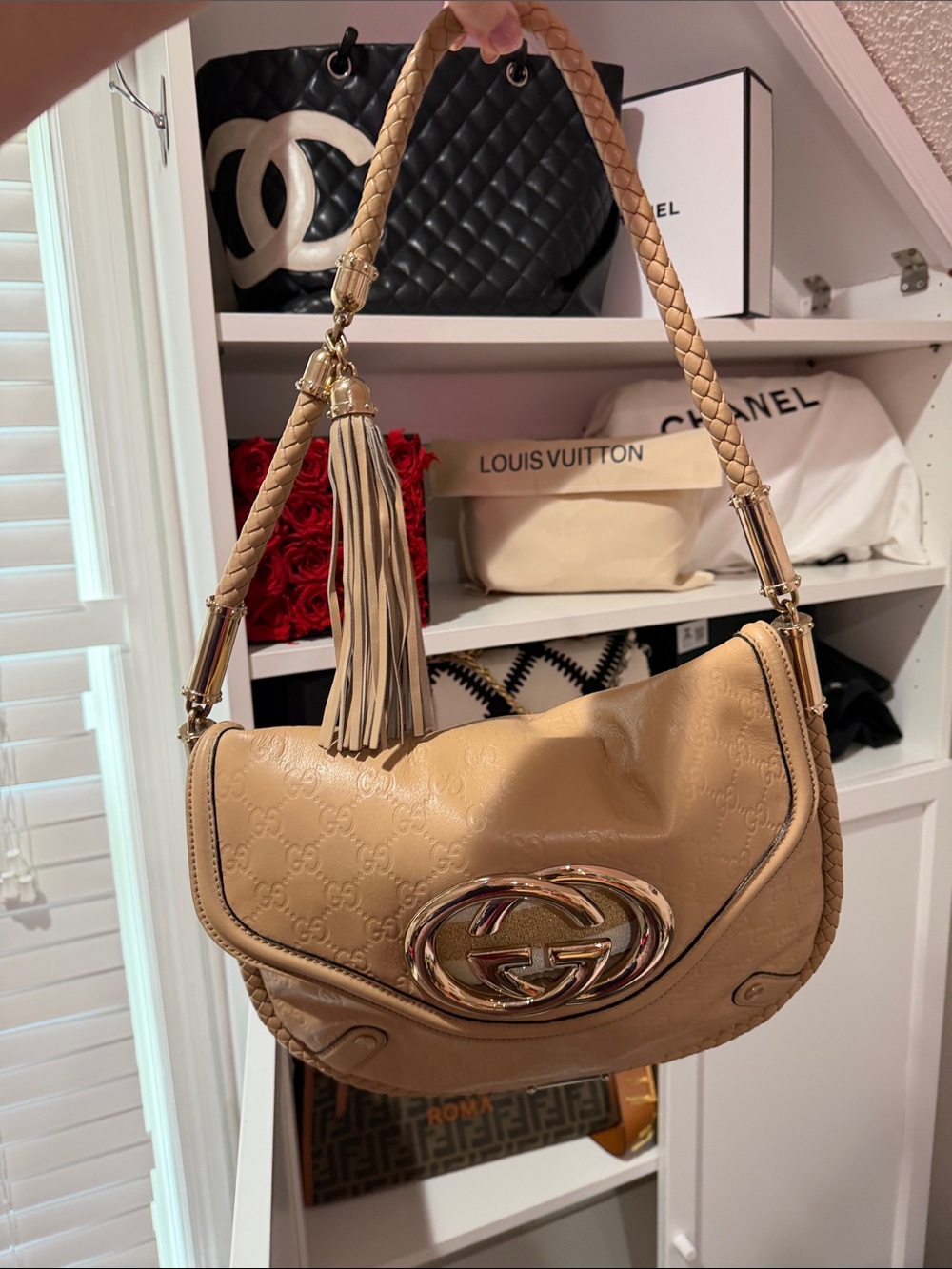 Gucci tan vintage bag